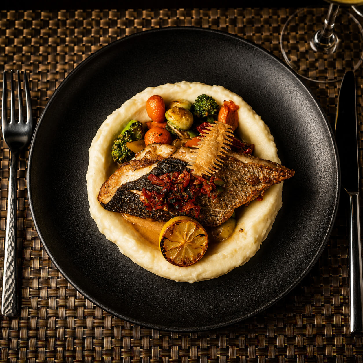 meals-7 Grilled Fish with Mashed Potatoes - Image 1